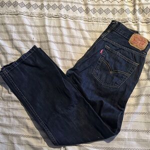 Levi's Dark Straight Jeans